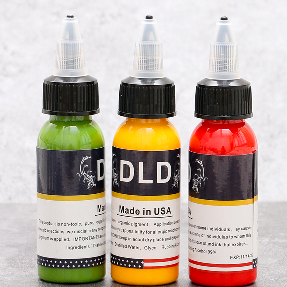 DLD natural Tattoo Ink Pigment For Permanent Makeup Easy To Wear Micro Pigment Eyebrow Eyeliner Lip Body Tattoo Art Beauty Tools(chocolate)